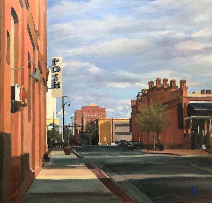 Jennings_Katherine_DowntownTobaccoDistrictDurhamNC_oil_24x24_2250