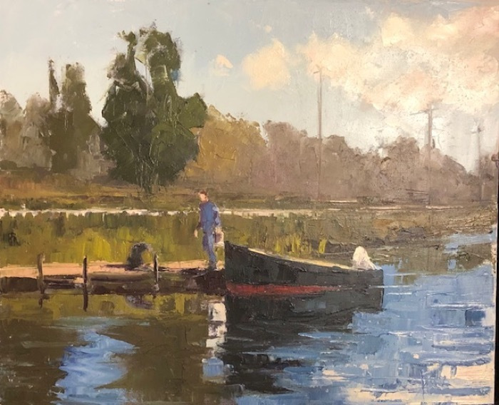 Park_Howard_Dave-and-his-Dog_oil_20x24_2400