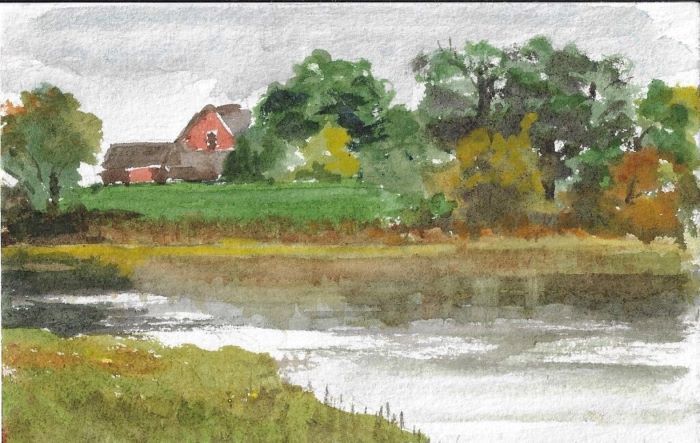 Paulson_Debra_ClamLanding_watercolor_4x6_175