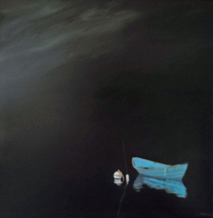 Sabol_Jeffrey_BlueDoryintheNightSky_acrylic_30x30_3200