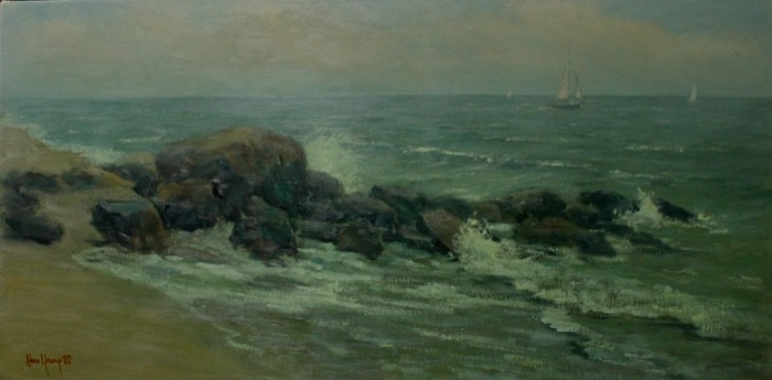 Youngs_Cean_In-the-Distance_oil_18x36