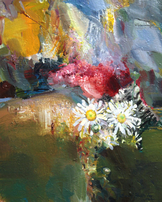 Howlander, Sunil , "Fall In My Backyard 1", Acrylic, $1600