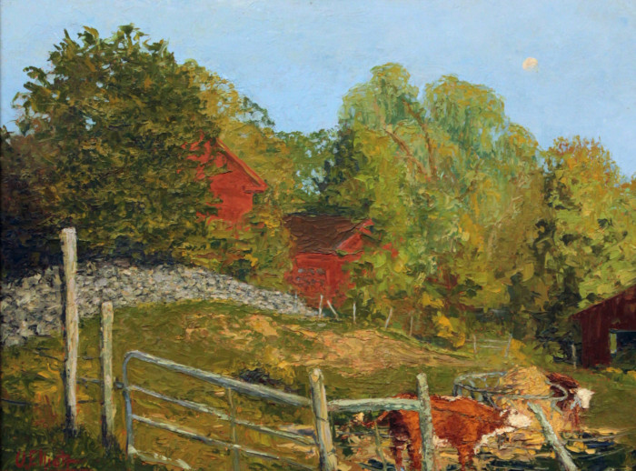 Elliott, Vincent , "North Stonington, Blue Hill", Oil, $2100