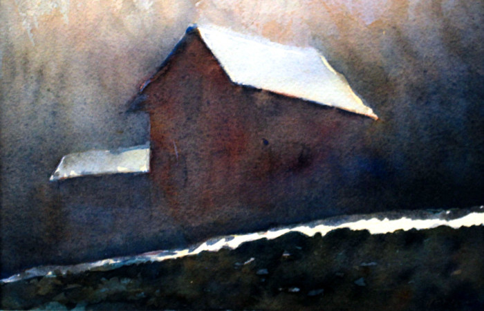 Horner, Errol, "Early Winter", Watercolor, $400