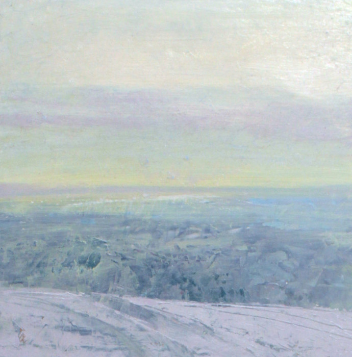 Lupinek, Evani, "Watching", Oil on Panel, $725