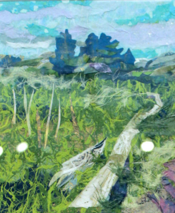 Tellier, Lisa, "Drifting on a Sea of Grass", Collage, $425