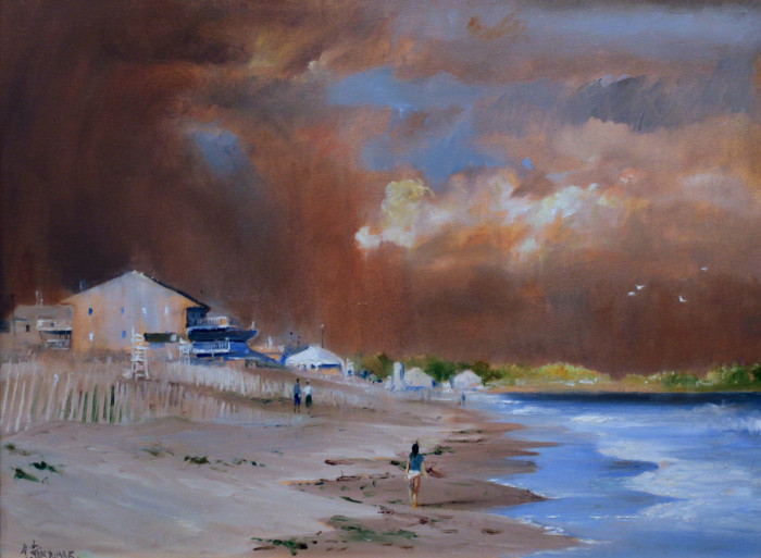 Forouhar, Faripour, "Misquamacut Beach", Oil, $1800