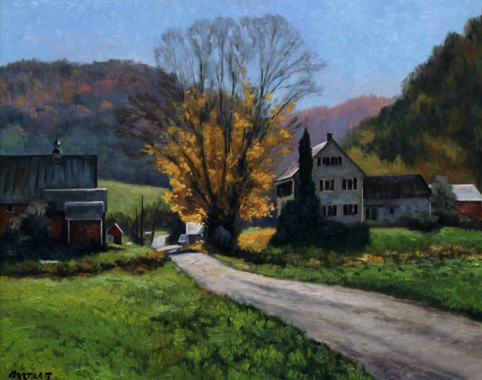 Bartlett, Harley, "Late October, Vt.", Oil, $4500