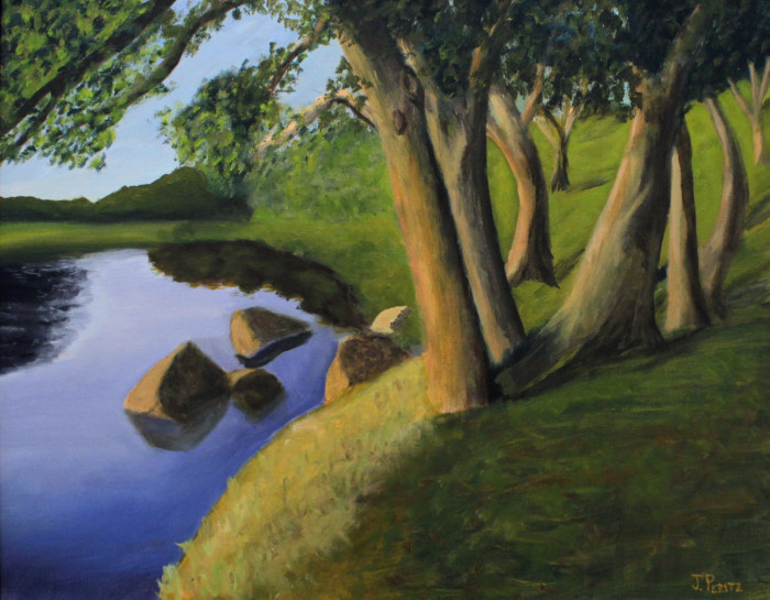 Peritz, Judith, "Riverbrook Evening - Old Lyme", Oil, $275