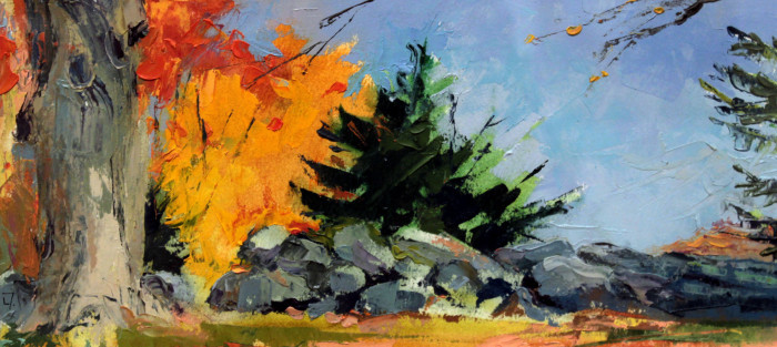 Tellier, Lisa, "Autumn Fire", Oil, $450