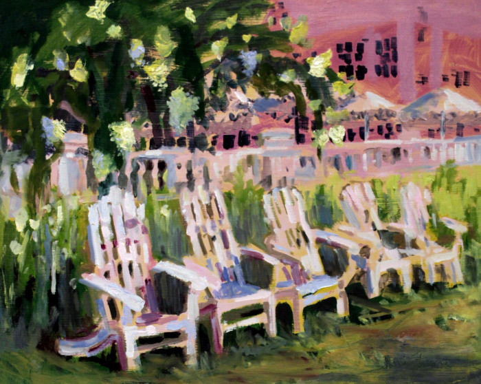 Ficara, Lorraine, "White House Inn Vt.", Oil, $530