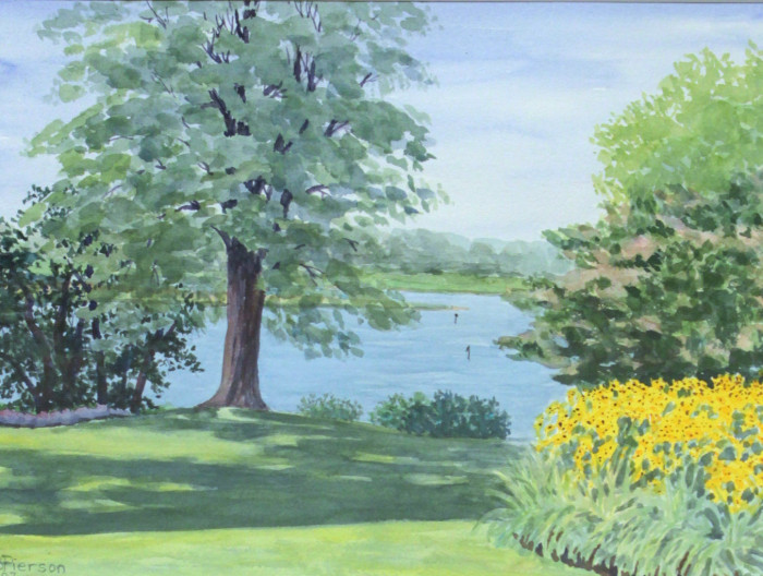 Pierson, Anne Bingham, "Middle Cove, Essex", Watercolor, $400