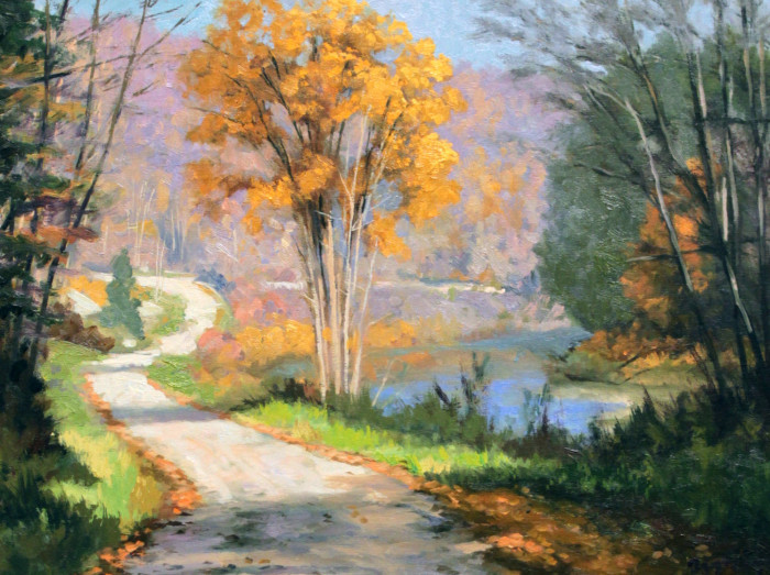 Bartlett, Harley , "River Road, Vt.", Oil, $4000