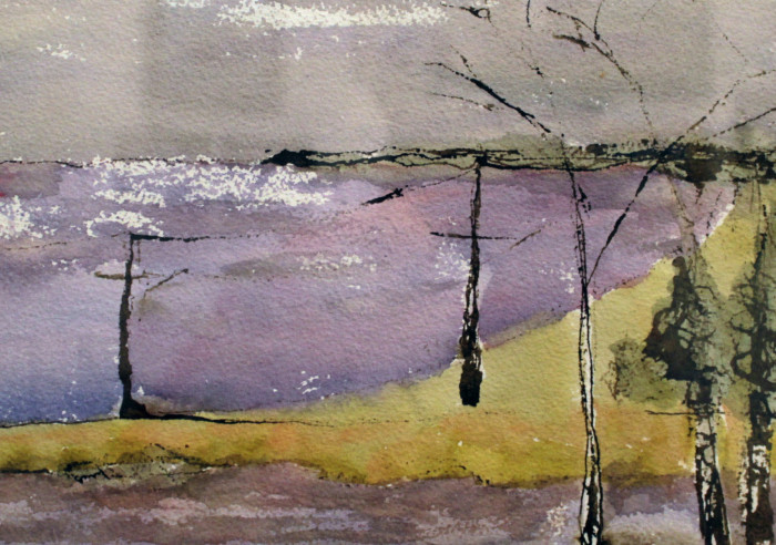 Weigle-Spier, Candice , "The Point", Ink Watercolor, $325