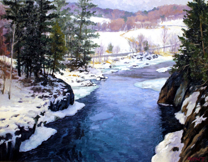 Bartlett, Harley, "On the Riverbank", Oil, $4500