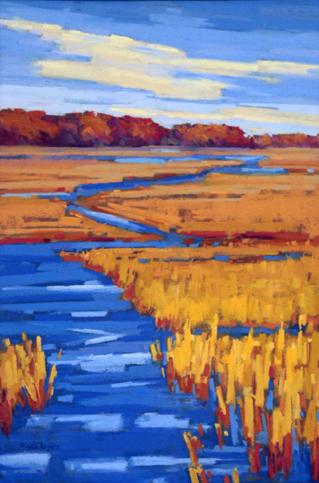 Rogers, Diana, "Tidal Stream, October Palette", Pastel, $525