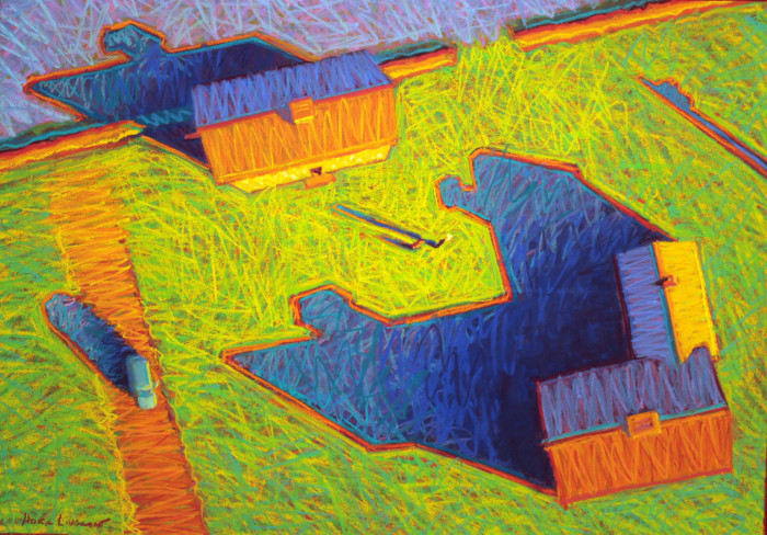 Liverant, Gigi, "Drone View", Pastel, $3500