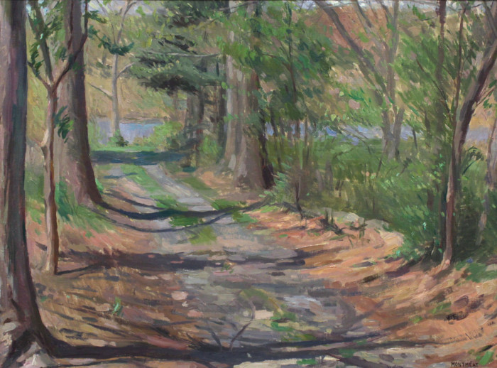 Montmeat, Jack, "Road to the River", Oil, $3200
