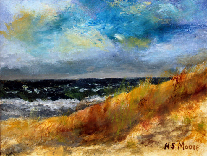 Moore, Harold, "Narragansett Dunes", Oil, $300