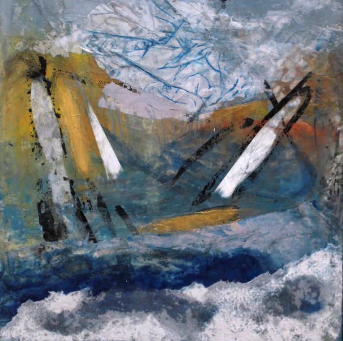 Mansell, Catherine, "Breezy Day, Watch Hill, Rhode Island", Encaustic, Ink, $350