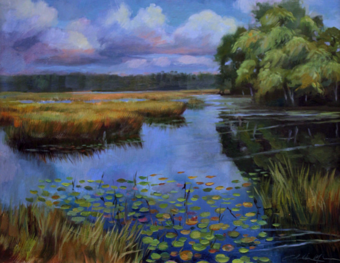 McGinn, Elisabeth, "Voluntown View", Oil, $850