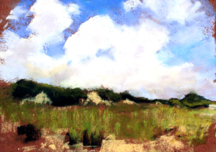 Wrigley, Garnet, "Cloudbank - Cape Cod", Soft Pastel, $700
