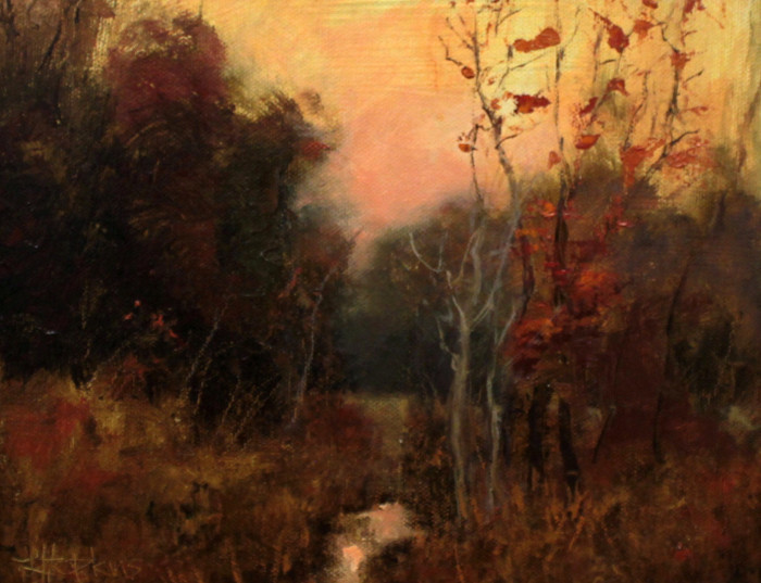 Hopkins, Laura, "Autumn Light", Oil on Panel, $450