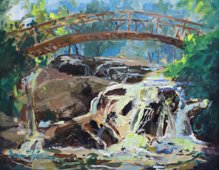 Ficara, Lorraine, "Mill Pond Water Music", Oil, $560