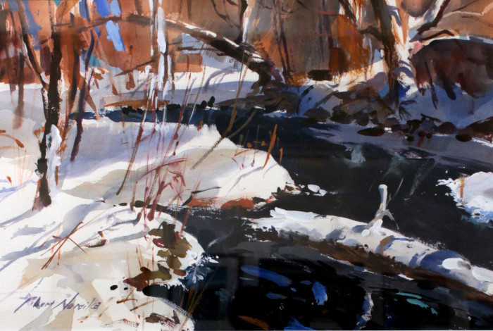 Noreika, Robert, "Blue Stream", Acrylic, $2800