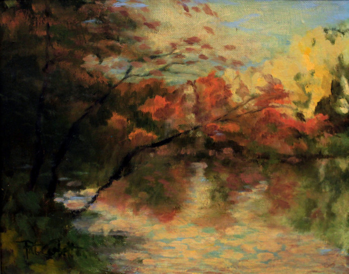 Corbett, Patricia L., "Shall We Gather...", Oil, $425