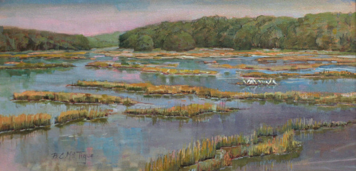 McTigue, BC , "Bridgebrook Marsh", Oil, $1795