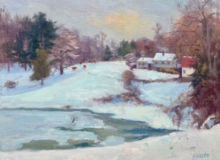 Lussier, Barbara, "Fred's Farm", Oil, $3400