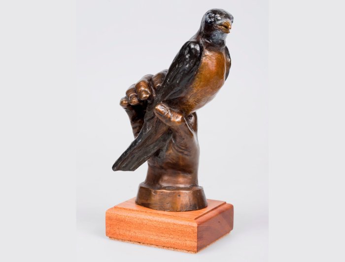 Bates, Serena , "A Bird in Hand", Bronze, $2200