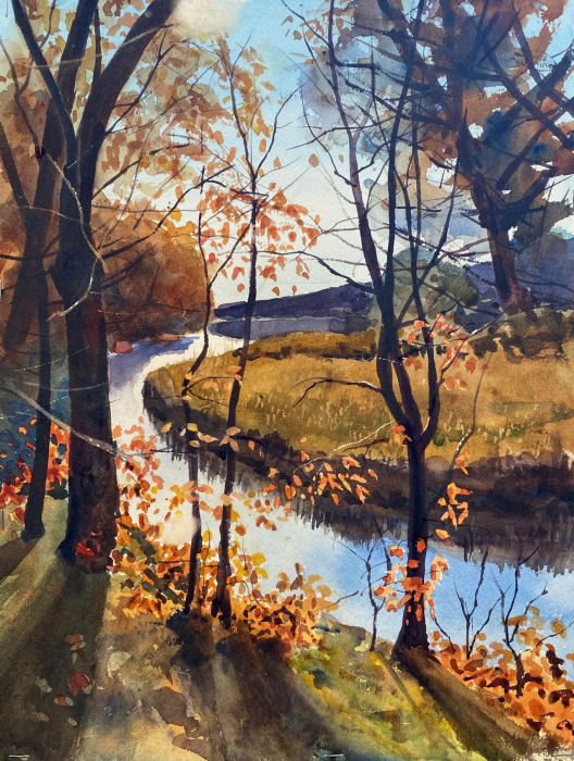 Drago, Christine, "East River Preserve", Watercolor, $530