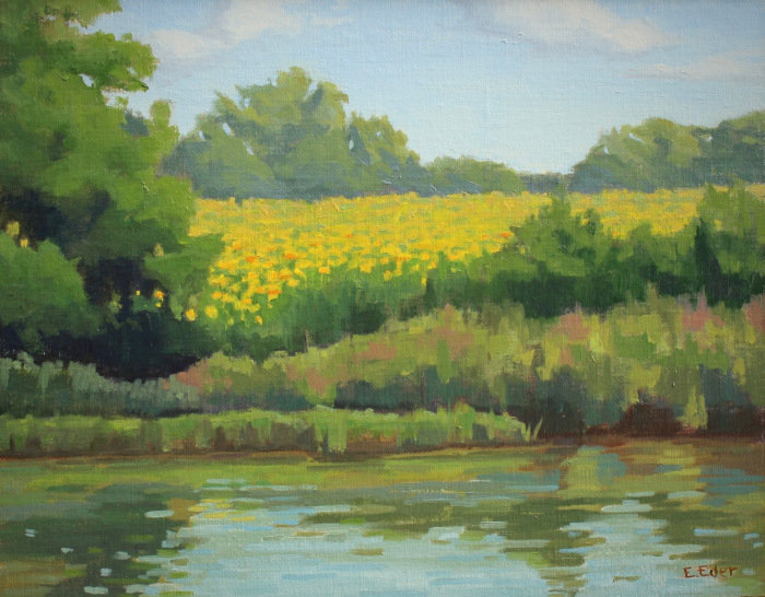Eder, Eileen , "Sunflower Field", Oil, $1200