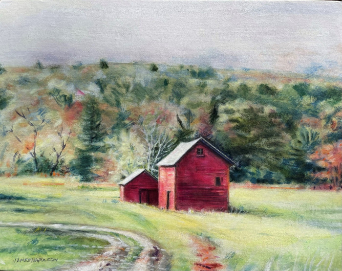 Napoleon, James, "Reds", Oil on Linen, $340