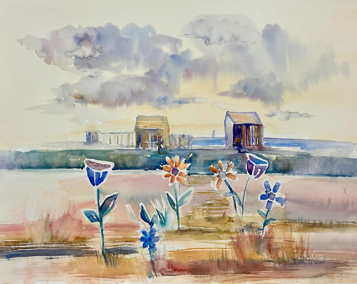 Miceli, Lisa , "Path to the Beach House", Watercolor, $950