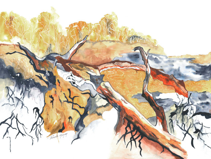 Morgan, Pamela, "Driftwood", Watercolor, $1175