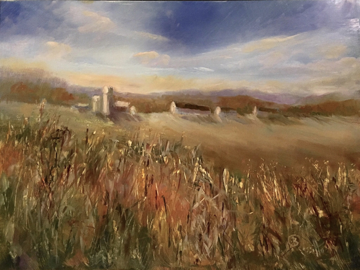 Rossitto, Barbara, "Disappearing Landscape", Oil on Aluminum, $750