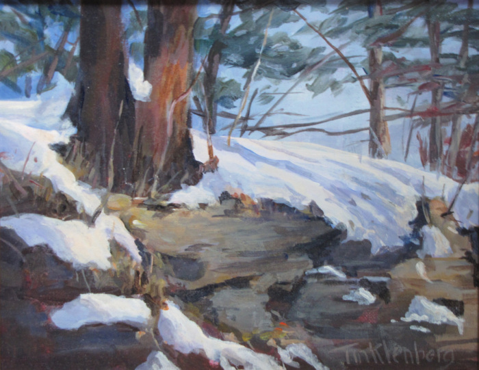 Tinklenburg, Beverly, "Snowy Ledge", Oil, $275