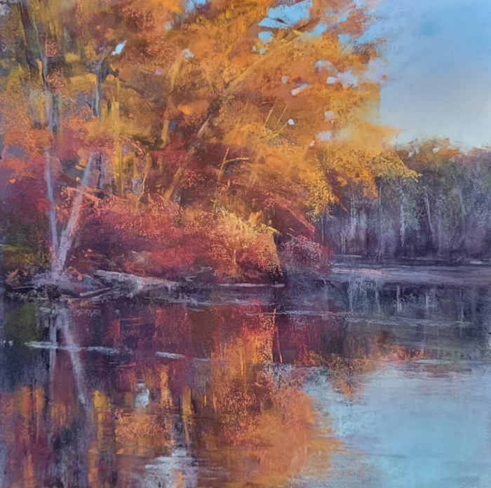 DalPonte, Susanna, "Ablaze", Pastel, $400