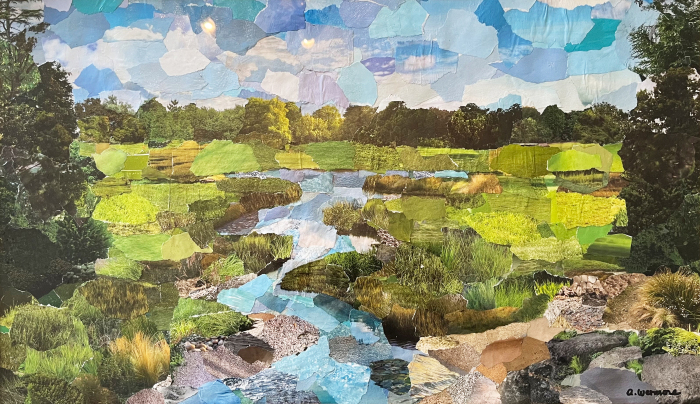 Wetmore, Alex, "Salt Marsh", Mixed Media Paper, $1450