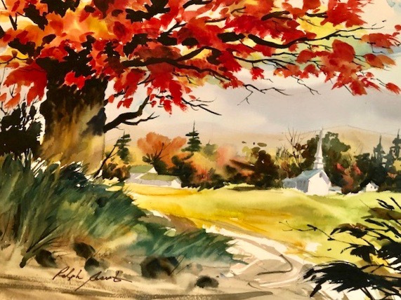 Ralph Acosta, "Season of Color ", watercolor, $1,050, 14x21
