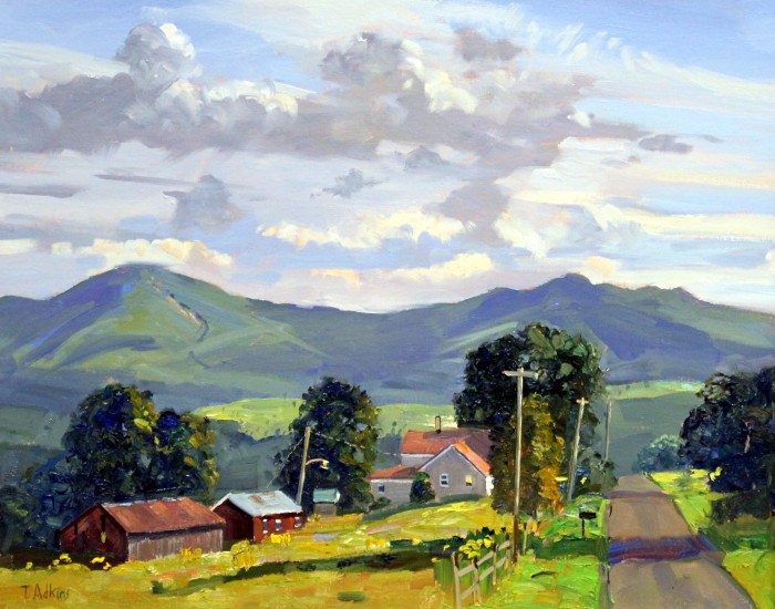 Thomas Adkins, "Mountain Views", oil, $2,600, 16x20