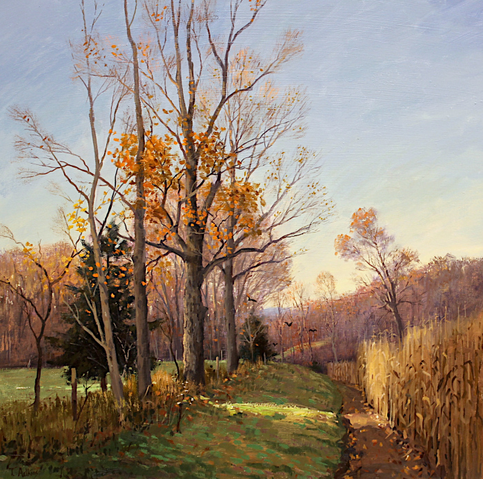 Thomas Adkins, "October Trails", oil, $4,600, 24x24