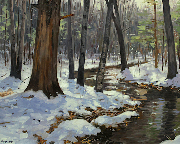 Harley Bartlett, "Hyla Brook", oil, $4,500, 16x20