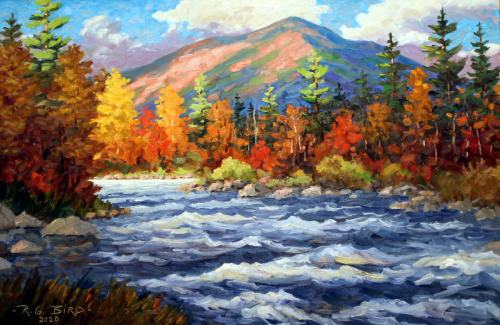Robert Bird, "Fall in the White Mountains", oil, $3,200, 24x36