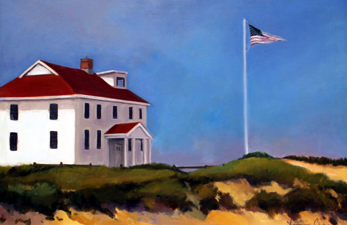 Lorraine Skelskey Chapin, "The Race Point Ranger Station", oil, $1,400, 20x30