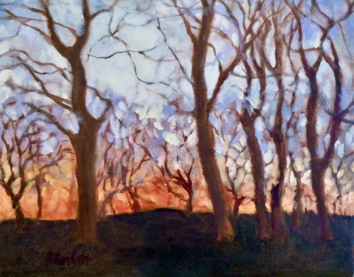Patricia Corbett, "Autumn Inflamed", oil, $1,800, 14x18