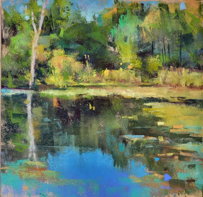 Susanna DalPonte, "Whispering Autumn", pastel, $395, 7x7